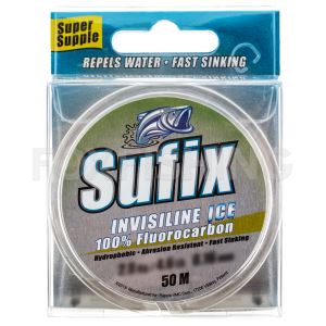 Леска Sufix Invisiline Ice Fluorocarbon 50м. 0.14мм. CLEAR (Цены, отзывы)