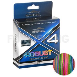 Плетёный шнур Narval Fishing Robust X4 PE 150m (multicolour) #0.6/0.128mm 4.54kg/10lb (Цены, отзывы)