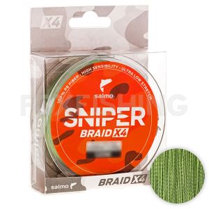 Плетёный шнур Salmo Sniper Braid 91м. 0.23мм. ARMY GREEN (Цены, отзывы)