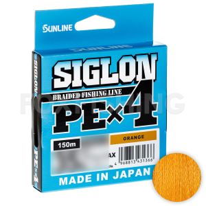 Плетёный шнур Sunline Siglon X4 150м. 0.270 ORANGE (Цены, отзывы)
