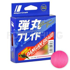 Плетёный шнур Major Craft Dangan Braid X4 0.12мм. PE-0.8 6,1кг. 150м. PINK (Цены, отзывы)