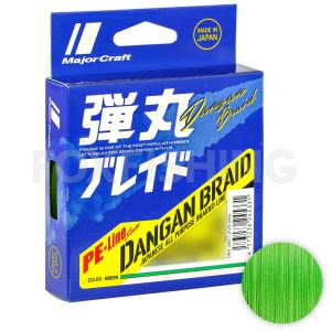 Плетёный шнур Major Craft Dangan Braid X4 0.10мм. PE-0.6 4,8кг. 150м. GREEN (Цены, отзывы)