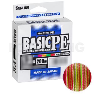 Плетёный шнур Sunline BASIC PE HG 200m(Multicolor 5C) #1.2/20lb (Цены, отзывы)