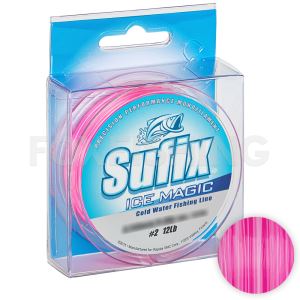 Леска Sufix Ice Magic 50м. 0,280 мм. WHITE-PINK (Цены, отзывы)