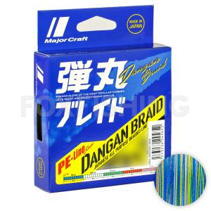 Плетёный шнур Major Craft Dangan Braid X4 0.10мм. PE-0.6 4,8кг. 150м. MULTICOLOR (Цены, отзывы)