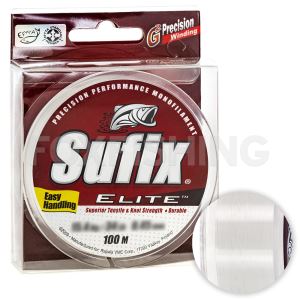 Леска Sufix Elite 0,45мм. 15,4кг. 100м. /прозрачный (Цены, отзывы)