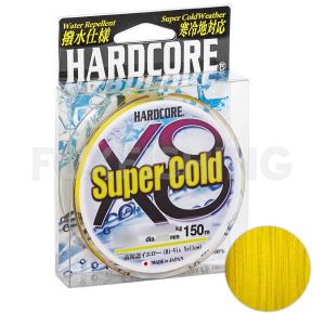Плетёный шнур Duel PE Hardcore Super Cold X8 150m Hi-Vis Yellow 0,13мм #0,6 (Цены, отзывы)