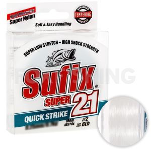 Леска Sufix Super 21 0,25мм. 5,7кг. 150м. /прозрачный (Цены, отзывы)