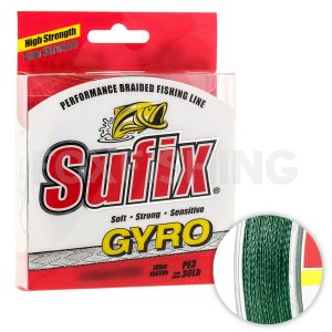Плетёный шнур Sufix Gyro Braid 135м. 0.26мм. DEEP GREEN (Цены, отзывы)