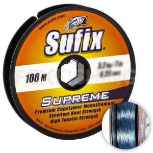Леска Sufix Supreme 0,6мм. 24кг. 100м. /голубой (Цены, отзывы)